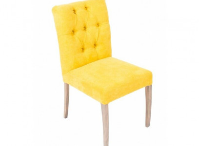 Yellow Chesterfield Chair Set Exclusive x6 Upholstered Dining Chairs